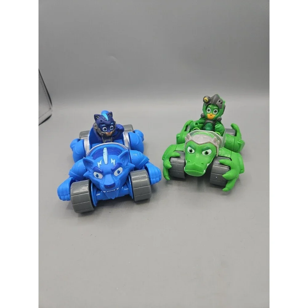 PJ Masks Animal Riders Power Hero Lot Of 2 Vehicles 2 Figures Gekko Catboy